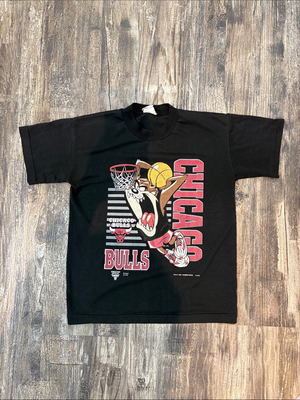Vintage Chicago Bulls Taz Dunk Black Graphic Tee